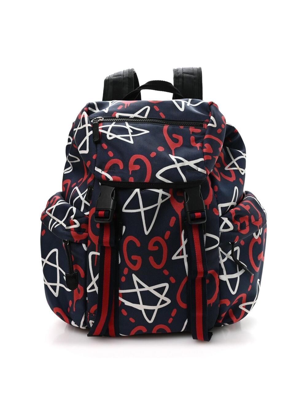 Techno Canvas Guccighost Double Buckle #334353G75B